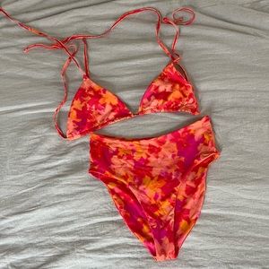 437 High Waisted Bikini, Floral